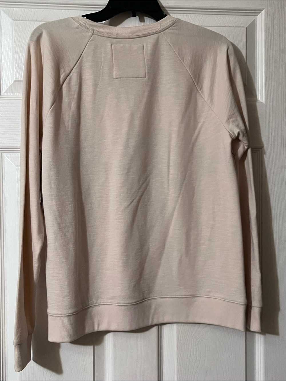 Women's Cream Crewneck Sweatshirt with Plum Mountain Graphic - Picture 2 of 2